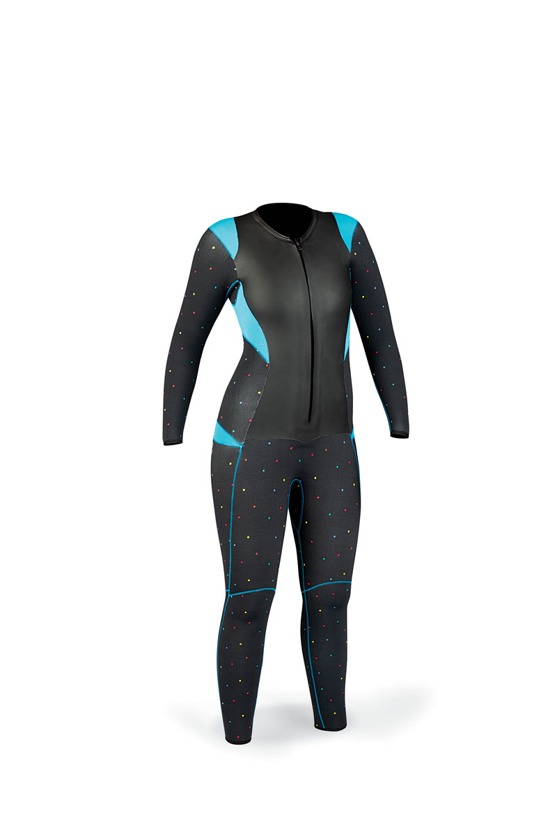 Hisea 3mm wetsuit women scuba diving suit neoprene wetsuits surfing digital prin 