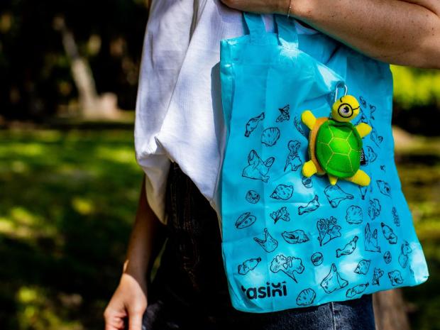 Tasini Turtle Keychain / Reusable Bag