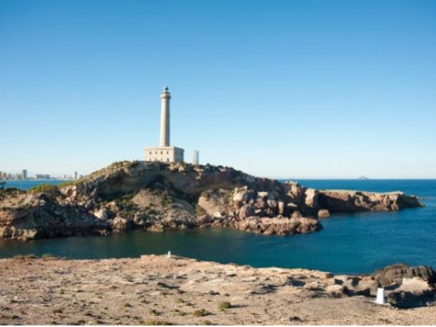 Lighthouse off in the distance.