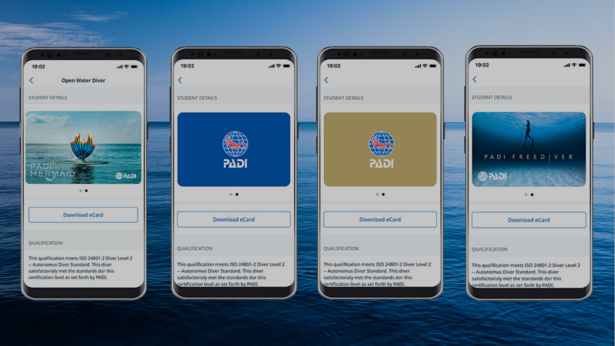 PADI eCard mock up image
