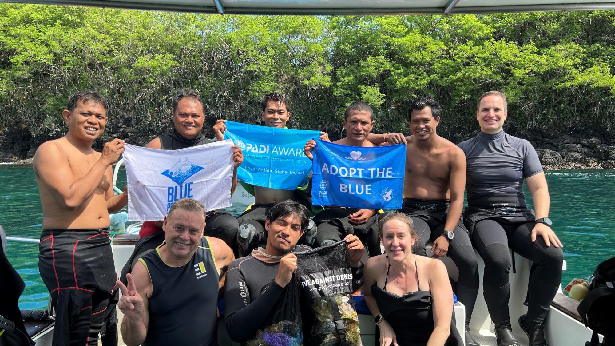 AquaMarine Diving Bali - AMDB team on regular clean-up event
