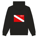 PADI Red Dive Flag Recycled Plastic Hoodie